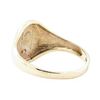 Image 3 : 0.01 ctw Diamond Signet Ring - 10KT Yellow Gold