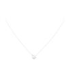 0.08 ctw Diamond Circle Necklace - 14KT White Gold
