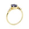 Image 4 : 1.43 ctw Sapphire and Diamond Ring - 14KT Yellow Gold