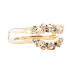 0.50 ctw Diamond Ring Guard - 14KT Yellow Gold