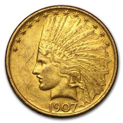 1907 $10 Indian Gold Eagle BU