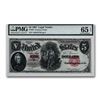 Image 1 : 1907 $5.00 Legal Tender Woodchopper Gem Unc-65 EPQ PMG