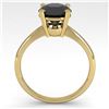 Image 3 : 2.0 ctw Black Diamond Engagment Designer Ring 18k Yellow Gold