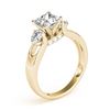 Image 3 : 1.6 ctw VS/SI Princess Cut Diamond 3 Stone Ring 18k Yellow Gold