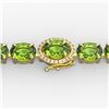 Image 1 : 32 ctw Peridot & VS/SI Diamond Micro Pave Bracelet 14k Yellow Gold