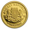 Image 2 : 2020 Somalia 1/2 gram Gold African Elephant BU