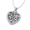 Image 2 : 1.15 ctw Micro Pave VS/SI Diamond Designer Designer 14k White Gold