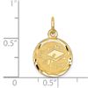 Image 2 : 14k Solid Gold Graduation Cap Charm - 1223A