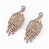 Image 1 : 7.5 ctw Diamond Designer Earrings 18K Rose Gold