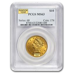 $10 Liberty Gold Eagle MS-63 PCGS (Random)