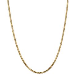 14k Yellow Gold 2.9 mm Beveled Curb Chain - 26 in.
