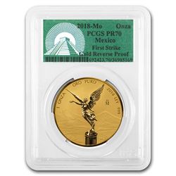 2018 Mexico 1 oz Reverse Proof Gold Libertad PR-70 PCGS (FS)