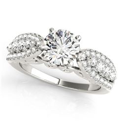 1.7 ctw Certified VS/SI Diamond Ring 18k White Gold