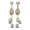 Image 2 : 3.75 ctw Diamond Pearl & Earrings 18K Yellow Gold