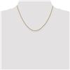 Image 2 : 14k Gold 1.8 mm Solid Polished Cable Chain Necklace - 18 in.
