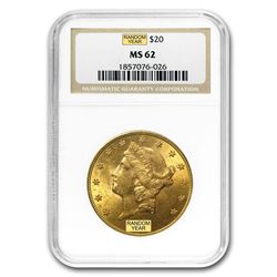 $20 Liberty Gold Double Eagle MS-62 NGC (Random)