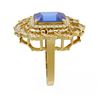 Image 2 : 5.5 ctw Tanzanite & Diamond Ring 18K Yellow Gold
