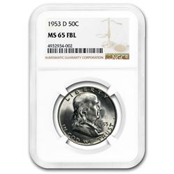 1953-D Franklin Half Dollar MS-65 NGC (FBL)