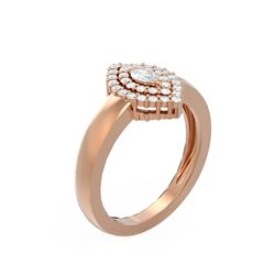 0.65 ctw Diamond Ring 18K Rose Gold