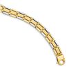 Image 1 : Men's 14k Two-tone Brushed & Polished Link Bracelet - 8 in.