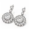 Image 3 : 3.93 ctw Diamond Earrings 18K White Gold