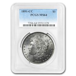 1891-CC Morgan Dollar MS-64 PCGS