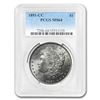 Image 1 : 1891-CC Morgan Dollar MS-64 PCGS