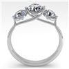 Image 2 : 2 ctw Past Present Future VS/SI Diamond Ring Martini 14k White Gold