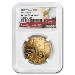2019-W 1 oz Proof Gold American Eagle PF-70 NGC (ER)