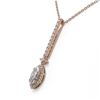 Image 3 : 1.6 ctw Marquise Cut Diamond Designer Necklace 18K Rose Gold