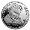 Image 2 : 2018 ROS 1 oz Silver 100 Dinar Nikola Tesla BU (AC)