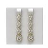 Image 1 : 3.84 ctw Oval Diamond Earrings 18K Yellow Gold