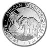 Image 1 : 2017 Somalia 1 oz Silver Elephant BU (Rooster Privy)