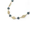 Image 2 : 7 ctw Diamond & Pearl Necklace 18K Yellow Gold