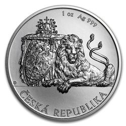 2018 Niue 1 oz Silver Czech Lion BU