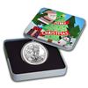 Image 1 : 2019 1 oz Silver American Eagle BU - Holiday Tin, Santa's Tree