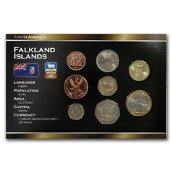 Falkland Islands 1 Pence - 2 Pounds 8-Coin Set BU