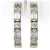 Image 2 : 3.12 ctw Emerald Cut Diamond Designer Earrings 18K Yellow Gold