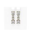 Image 1 : 4.46 ctw Cushion Diamond Earrings 18K Yellow Gold