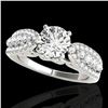 Image 1 : 1.7 ctw Certified Diamond Solitaire Ring 10k White Gold