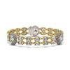 Image 2 : 14.86 ctw Rare Oval Diamond Bracelet 18K Yellow Gold