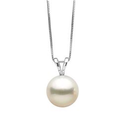 White Freshwater Classic Solitaire Pearl Pendant