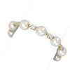 Image 2 : 5.3 ctw Diamond & Pearl Bracelet 18K Yellow Gold