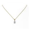 Image 2 : 0.9 ctw Cushion Cut Diamond Designer Necklace 18K Yellow Gold