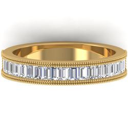 1 ctw Baguette VS/SI Diamond Art Deco Eternity Ring 14k Yellow Gold