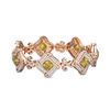 Image 3 : 19.51 ctw Canary Citrine & Diamond Bracelet 18K Rose Gold