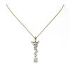 Image 2 : 2.2 ctw Cushion Cut Diamond Designer Necklace 18K Yellow Gold