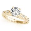 0.82 ctw Certified VS/SI Diamond Solitaire Antique Ring 14k Yellow Gold