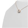 Image 2 : 2 ctw Oval Diamond Necklace 18K Rose Gold