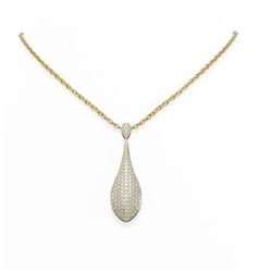 3.42 ctw Diamond Necklace 18K Yellow Gold